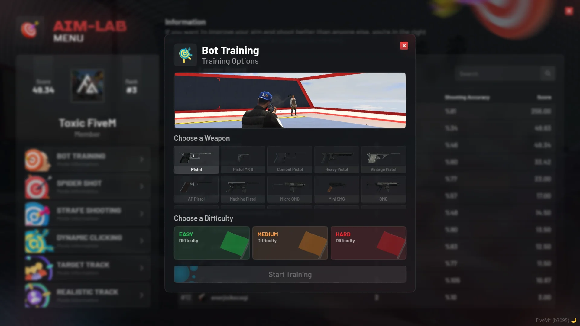 Fivem esx traning mode script 