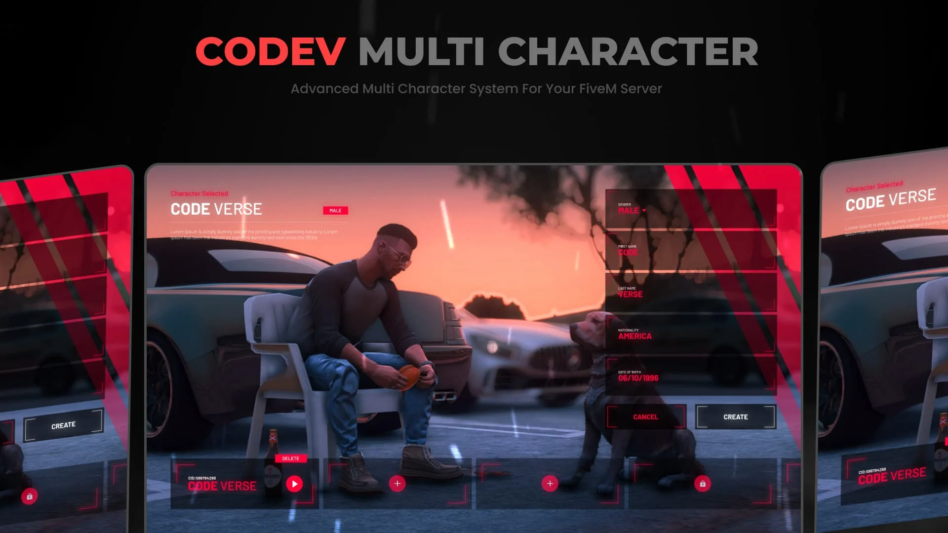 FiveM Codev Multi-Character – ESX & QB-Core Script