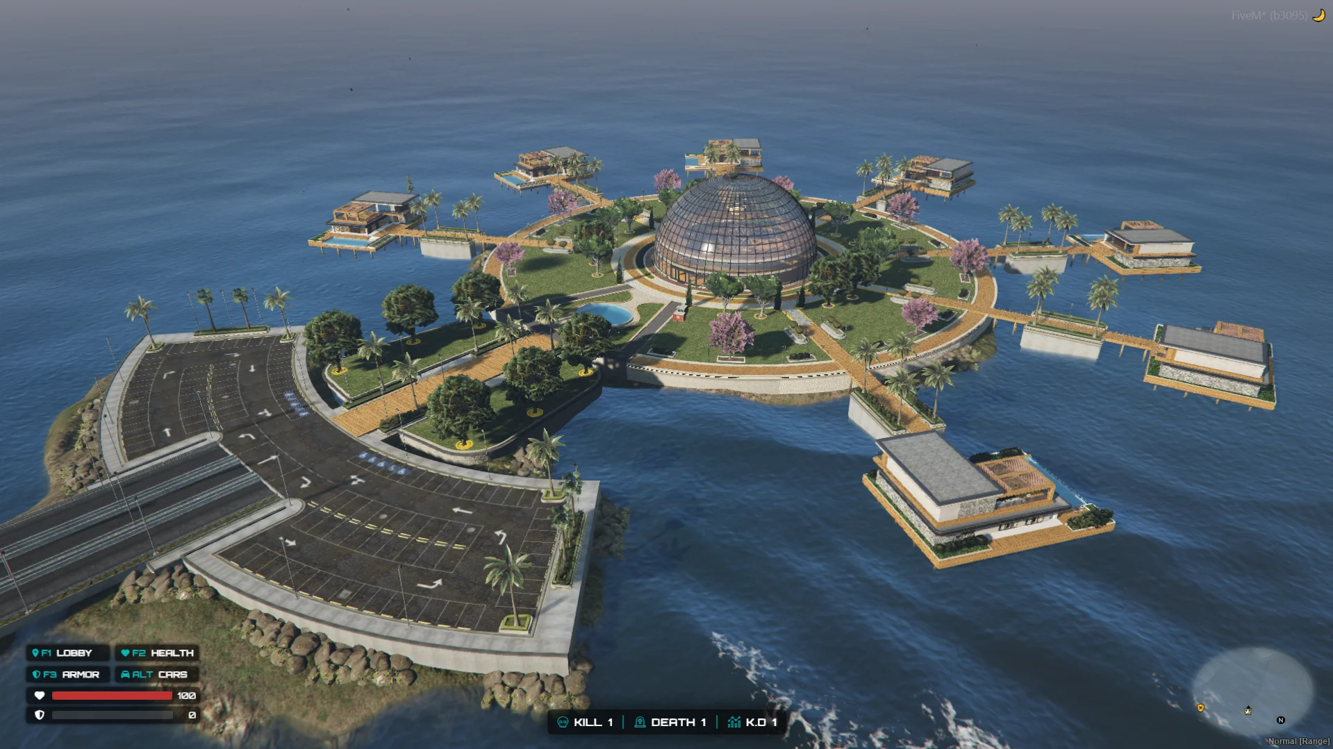 FiveM Luxury Resort MLO – Overwater Villas, Glass Dome Restauran