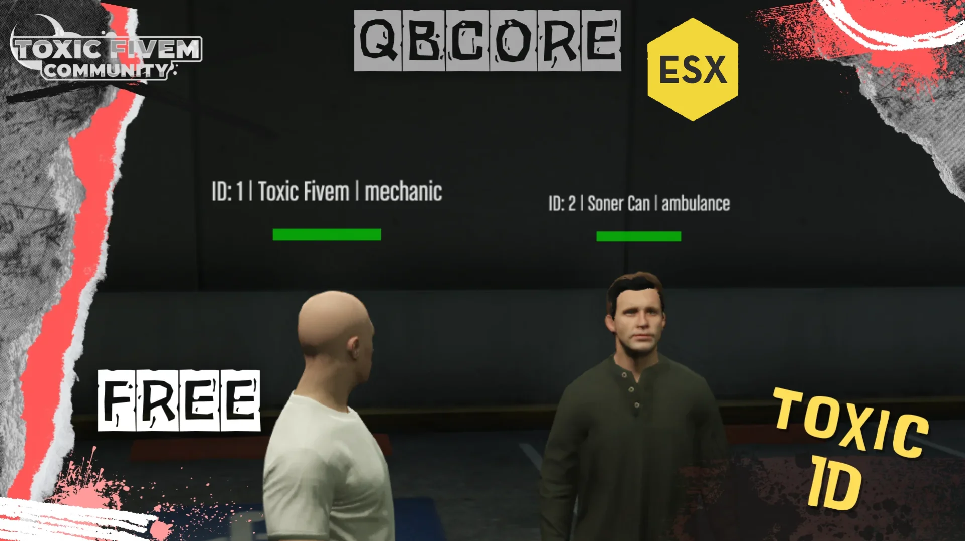 Free Toxic Show Player ID Script QBCore - ESX