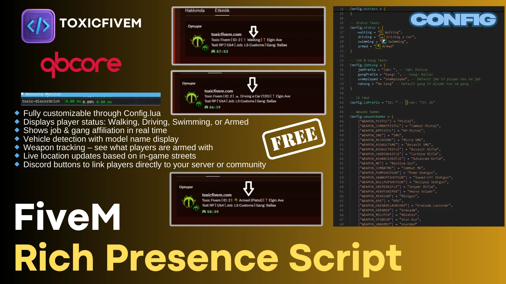 Toxic Discordrich script fivem