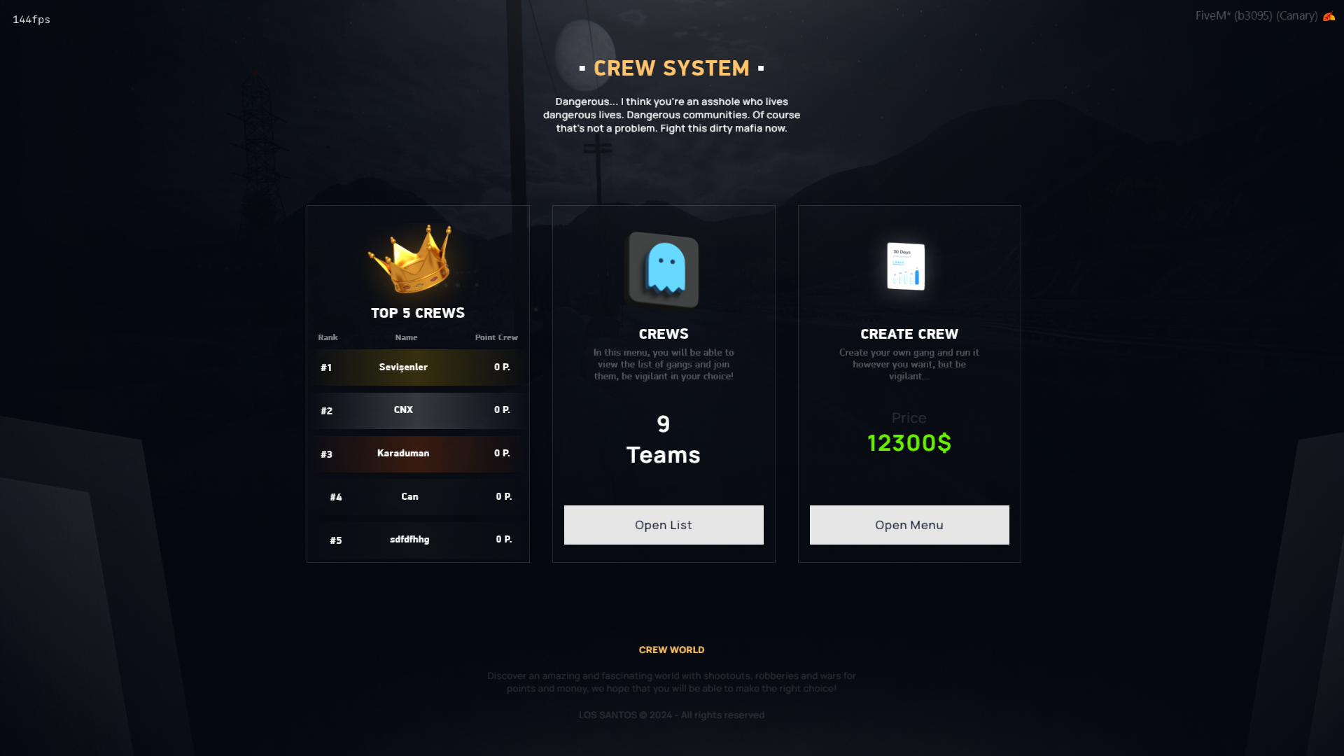 Debux Crew Script for qbcore framework - Download Now