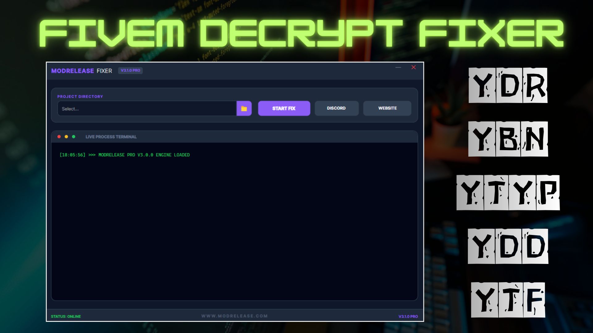 [RELEASE] FivemDecryptFixer v3.0.0 Pro | Ultimate MLO, Model & Weapon Repair Tool