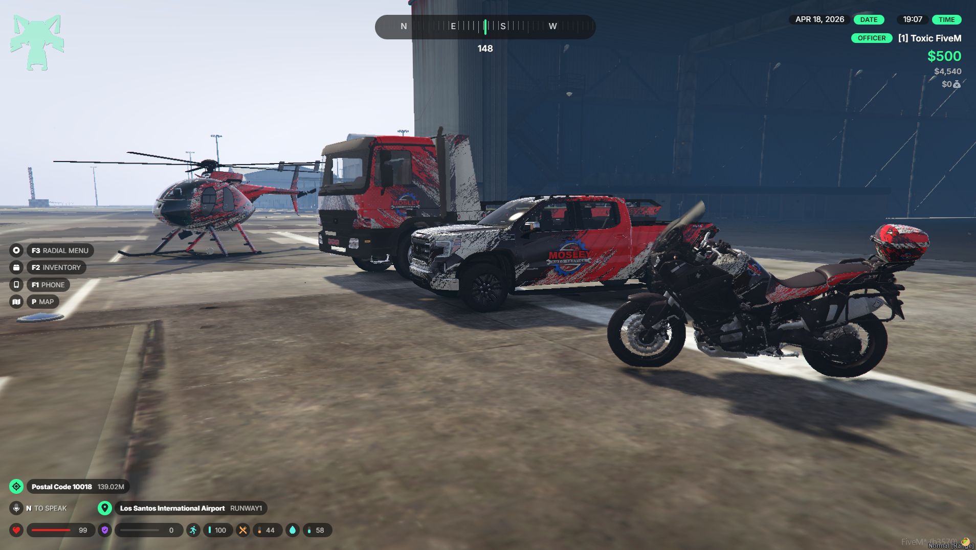 FiveM Mechanic Car Pack Red and Blue - OS